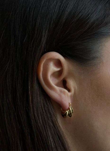 Afrika petit hoops - guld